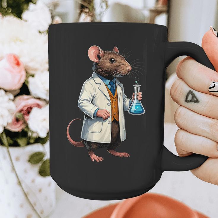 Science Rat Lab Science Scientist Mouse Teacher Chemistry Graphic Print Coffee Mug, Science Teacher Gifts, funny design