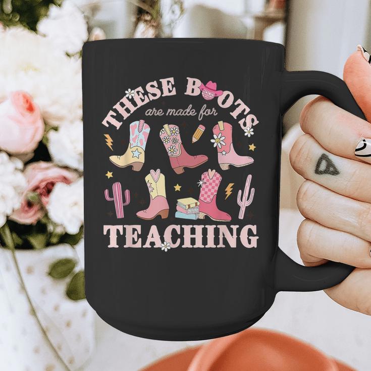 These Boots Are Made For Teaching Western Cowgirl Teacher Graphic Print Coffee Mug, funny design These Boots Are Made For Teaching Western Cowgirl Teacher Graphic Print Coffee Mug, funny design