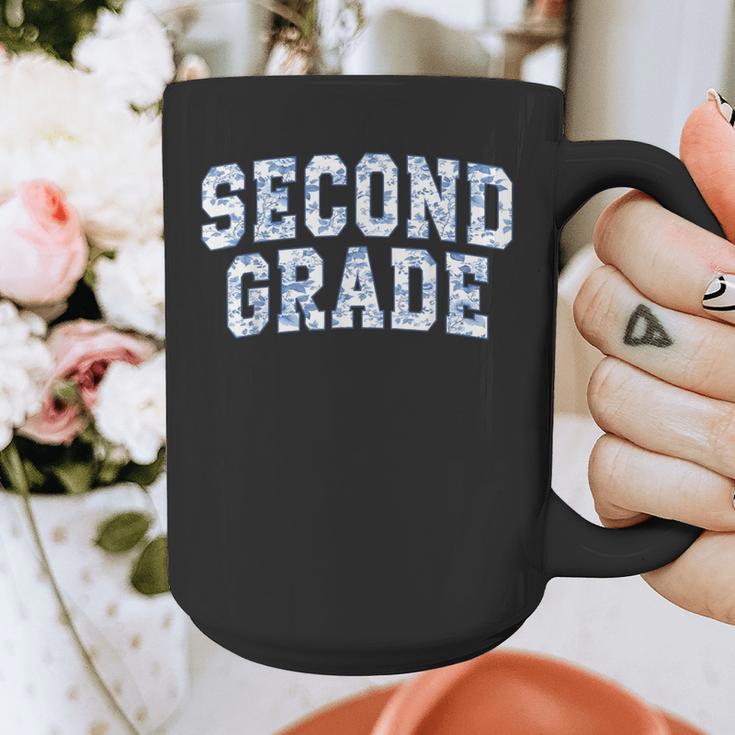 Second Grade Floral Blue Back To School 2nd Grade Teacher Graphic Print Coffee Mug, 2nd Grade Teacher Gifts, funny design Second Grade Floral Blue Back To School 2nd Grade Teacher Graphic Print Coffee Mug, 2nd Grade Teacher Gifts, funny design