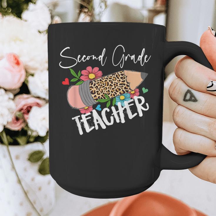 Second Grade Teacher Leopard Pencil 2nd Grade Women Teacher Graphic Print Coffee Mug, 2nd Grade Teacher Gifts, funny design Second Grade Teacher Leopard Pencil 2nd Grade Women Teacher Graphic Print Coffee Mug, 2nd Grade Teacher Gifts, funny design