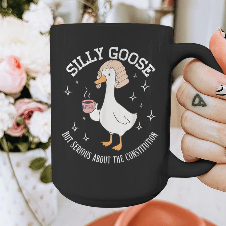 Silly Goose Constitution History Teacher Middle School Graphic Print Coffee Mug, History Teacher Gifts, funny design