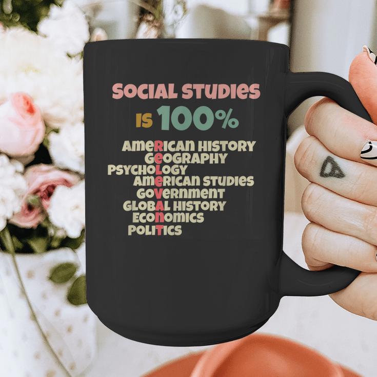 Social Studies Is Relevant History Teacher History Buff Graphic Print Coffee Mug, History Teacher Gifts, funny design