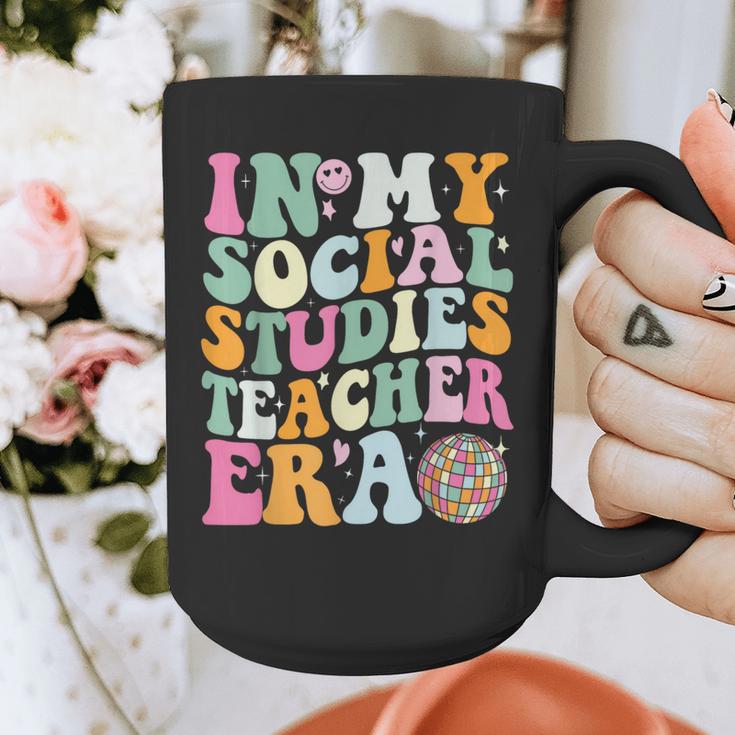 In My Social Studies Teacher Era Cute Social Studies Teacher Graphic Print Coffee Mug, funny design