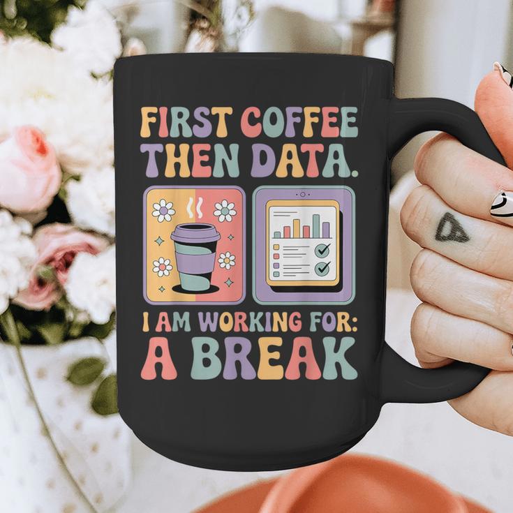 Special Education First Coffee Then Data Retro SPED Teacher Graphic Print Coffee Mug, funny design Special Education First Coffee Then Data Retro SPED Teacher Graphic Print Coffee Mug, funny design