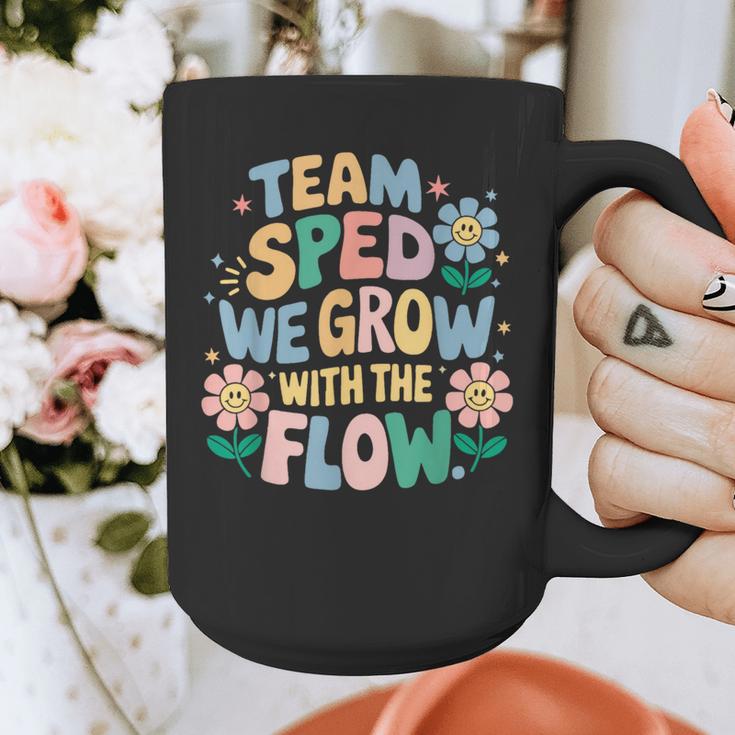 Special Education Teacher Team SPED Grow With The Flow Graphic Print Coffee Mug, funny design Special Education Teacher Team SPED Grow With The Flow Graphic Print Coffee Mug, funny design
