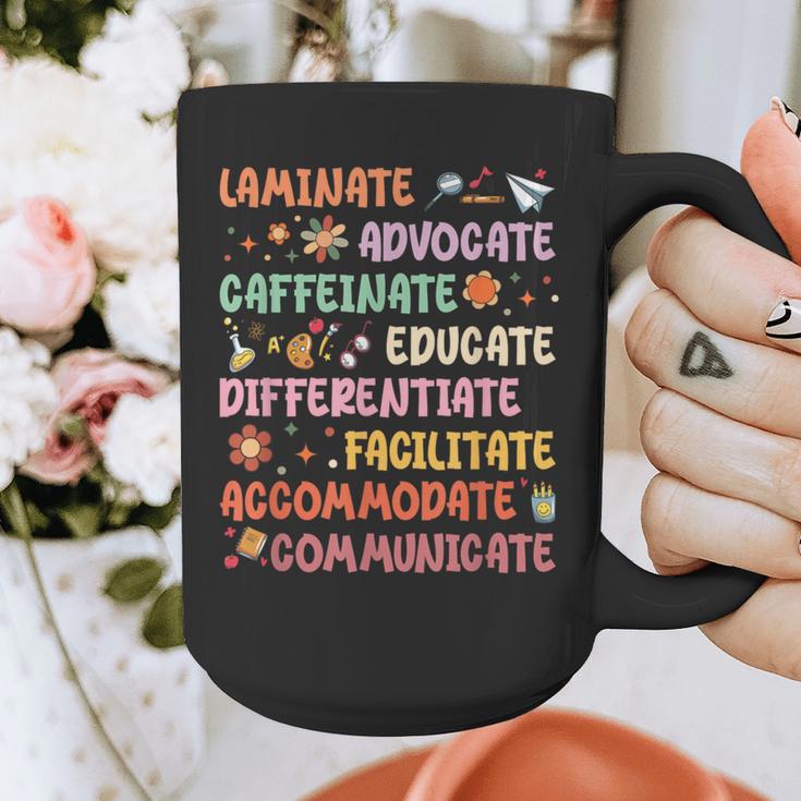 SPED Caffeinate Advocate Laminate Educate Teacher Facilitate For Men Women Graphic Print Coffee Mug, funny design SPED Caffeinate Advocate Laminate Educate Teacher Facilitate For Men Women Graphic Print Coffee Mug, funny design