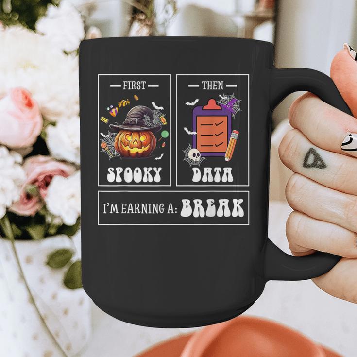 Sped Teacher Halloween First Spooky Then Data Sped Ed Team Graphic Print Coffee Mug, funny design Sped Teacher Halloween First Spooky Then Data Sped Ed Team Graphic Print Coffee Mug, funny design