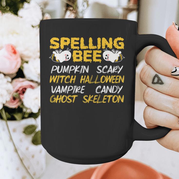 Spelling Bee Costume For a Halloween Teacher Pun Women Graphic Print Coffee Mug, funny design