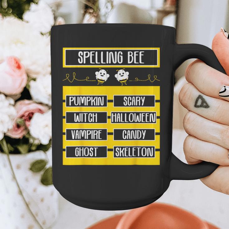 Spelling Bee Halloween Teachers Bee Spelling Competition Graphic Print Coffee Mug, funny design Spelling Bee Halloween Teachers Bee Spelling Competition Graphic Print Coffee Mug, funny design