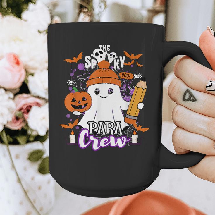 Spooky Para Crew Ghost Halloween Paraprofessional Teacher Graphic Print Coffee Mug, funny design Spooky Para Crew Ghost Halloween Paraprofessional Teacher Graphic Print Coffee Mug, funny design