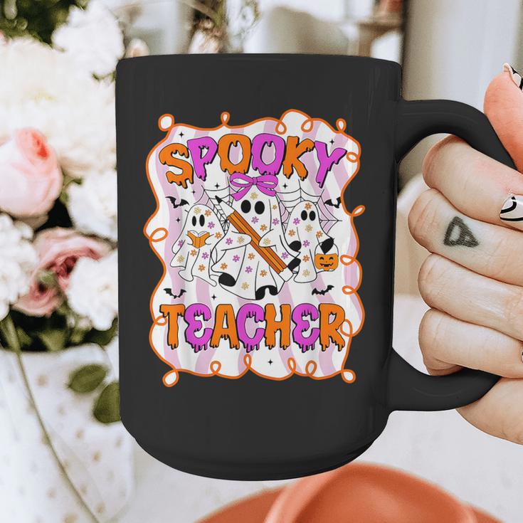 Spooky Teacher Ghost Pencil Teacher Halloween Teacher Graphic Print Coffee Mug, funny design Spooky Teacher Ghost Pencil Teacher Halloween Teacher Graphic Print Coffee Mug, funny design