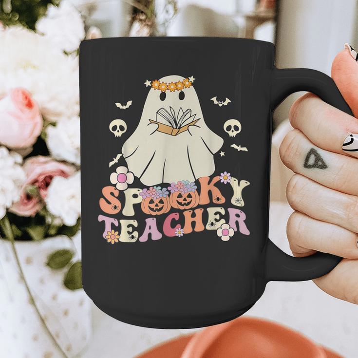 Spooky Teacher Groovy Retro Ghost Teacher Halloween 2023 For Men Women Kids Graphic Print Coffee Mug, Groovy Teacher Gifts, funny design Spooky Teacher Groovy Retro Ghost Teacher Halloween 2023 For Men Women Kids Graphic Print Coffee Mug, Groovy Teacher Gifts, funny design