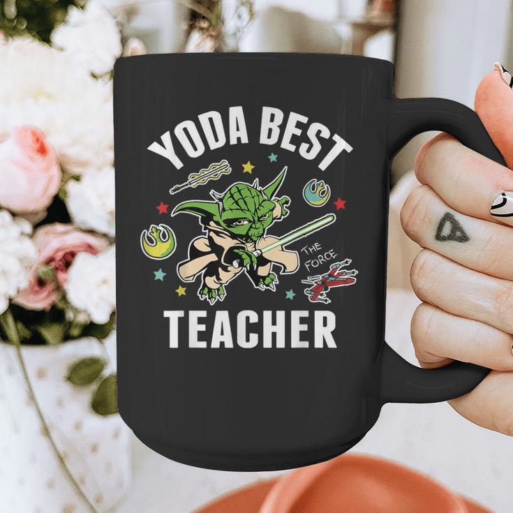 Star Wars Yoda Best Teacher Icons Graphic Print Coffee Mug, funny design