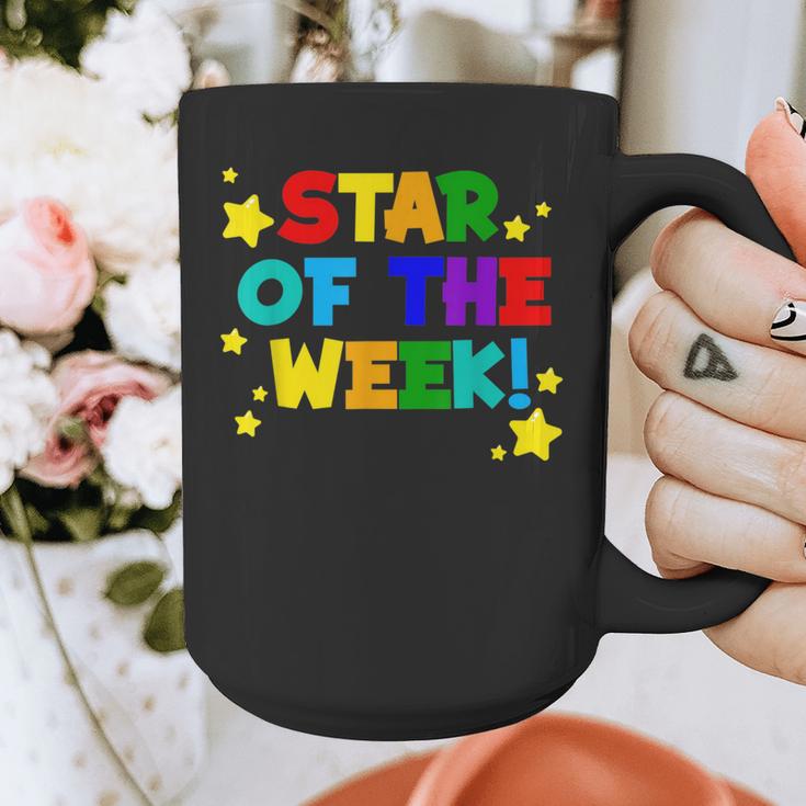 Star Of The Week Cheerful Recognition Student Teachers Class Men Women Kids Graphic Print Coffee Mug, funny design