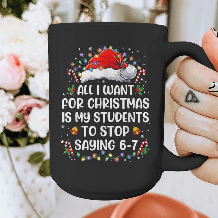 Stop Saying 6-7 Teacher Students 67 Christmas Meme 6 7 Graphic Print Coffee Mug, funny design Stop Saying 6-7 Teacher Students 67 Christmas Meme 6 7 Graphic Print Coffee Mug, funny design