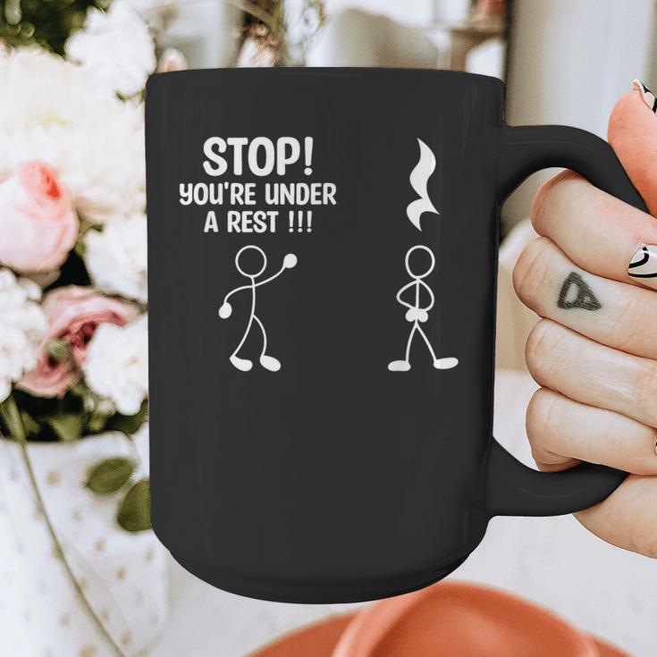 Stop You'Re Under A Rest Music Teacher Graphic Print Coffee Mug, funny design Stop You'Re Under A Rest Music Teacher Graphic Print Coffee Mug, funny design