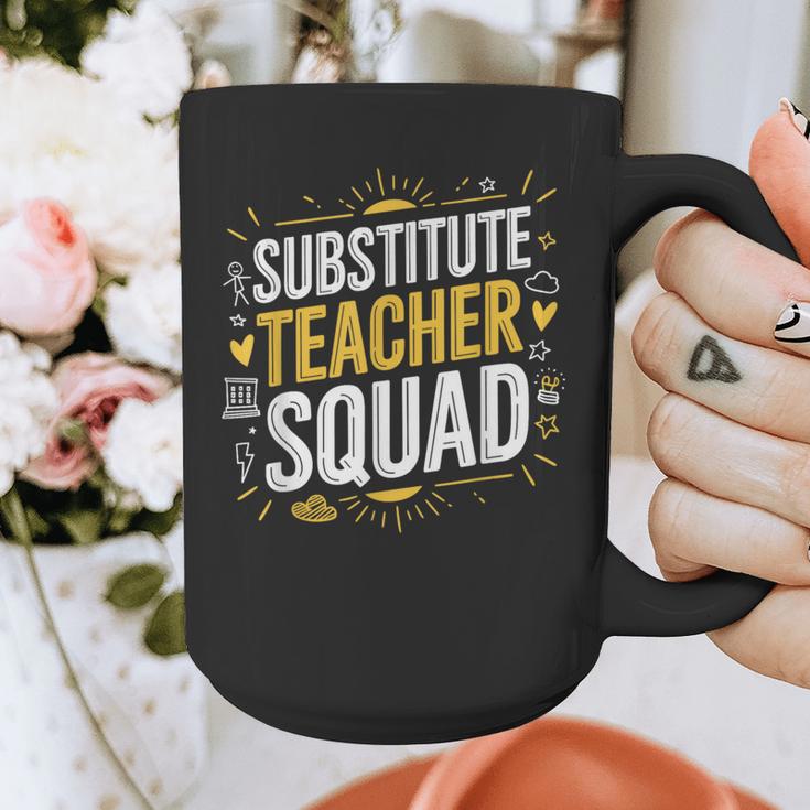 Substitute Teacher Squad Sub Teacher Substitute Teaching Graphic Print Coffee Mug, funny design Substitute Teacher Squad Sub Teacher Substitute Teaching Graphic Print Coffee Mug, funny design
