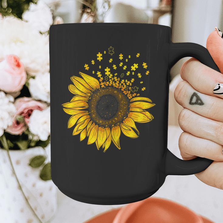 Sunflower Puzzle Pieces Autism Awareness For Mom Teacher For Women Graphic Print Coffee Mug, Couple Gifts, funny design Sunflower Puzzle Pieces Autism Awareness For Mom Teacher For Women Graphic Print Coffee Mug, Couple Gifts, funny design
