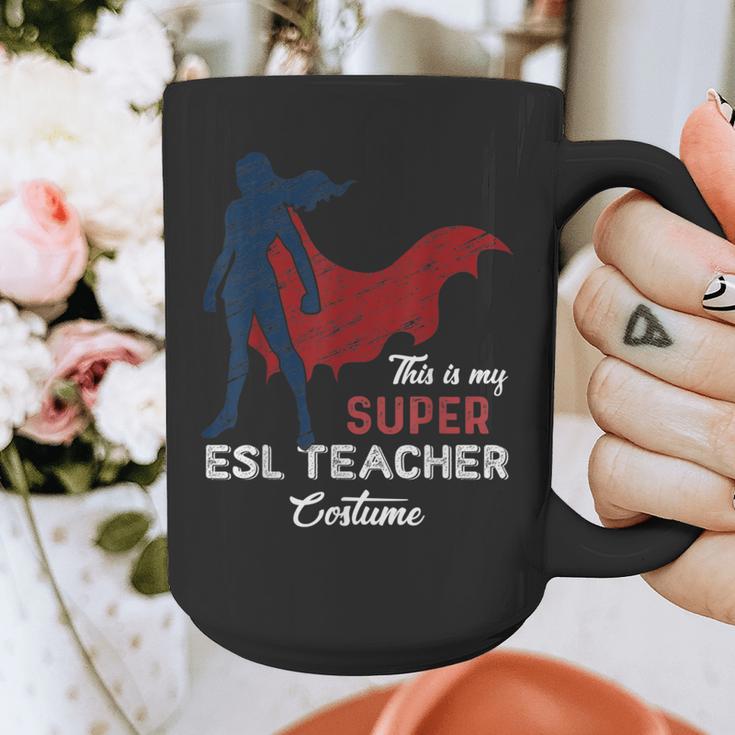 This Is My Super ESL Teacher Costume Lazy Halloween Graphic Print Coffee Mug, Esl Teacher Gifts, Super Teacher Gifts, funny design This Is My Super ESL Teacher Costume Lazy Halloween Graphic Print Coffee Mug, Esl Teacher Gifts, Super Teacher Gifts, funny design