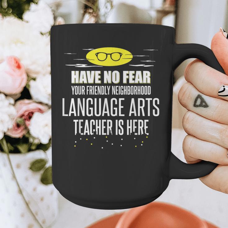 Super Language Arts Teacher Have No Fear T-Shirt Graphic Print Coffee Mug, Super Teacher Gifts, funny design