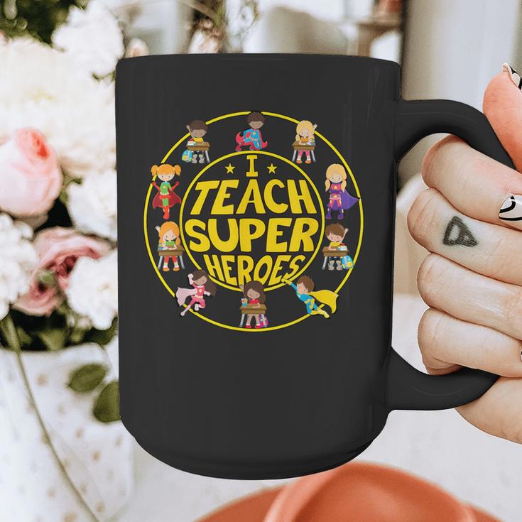 Superhero Teacher I Teach Super Heroes Graphic Print Coffee Mug, Super Teacher Gifts, funny design