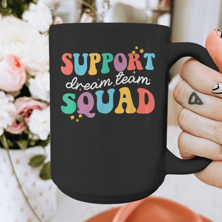 Support Dream Services Team Groovy Teacher Support Squad Graphic Print Coffee Mug, Groovy Teacher Gifts, funny design Support Dream Services Team Groovy Teacher Support Squad Graphic Print Coffee Mug, Groovy Teacher Gifts, funny design