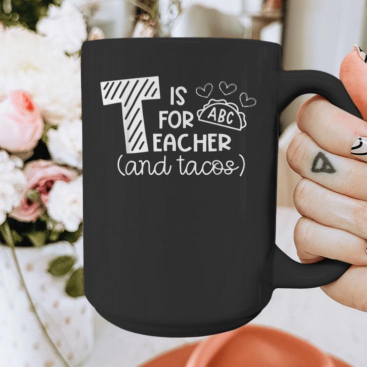 T Is For Teacher And Tacos For Teacher & Tacos Lovers Men Women Girls Kids Graphic Print Coffee Mug, funny design T Is For Teacher And Tacos For Teacher & Tacos Lovers Men Women Girls Kids Graphic Print Coffee Mug, funny design