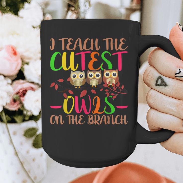I Teach The Cutest Owls Christmas Or Teachers Day Graphic Print Coffee Mug, funny design
