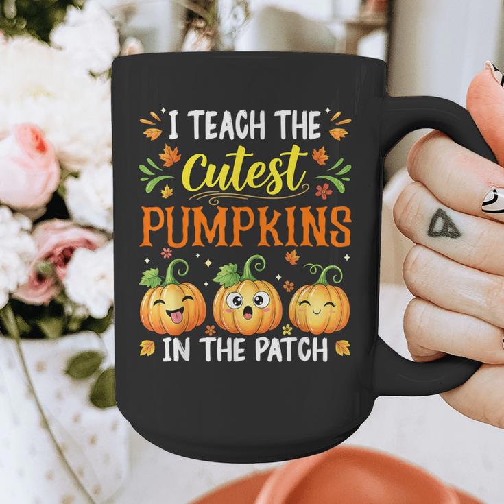 I Teach The Cutest Pumpkins Halloween Teacher Graphic Print Coffee Mug, funny design I Teach The Cutest Pumpkins Halloween Teacher Graphic Print Coffee Mug, funny design