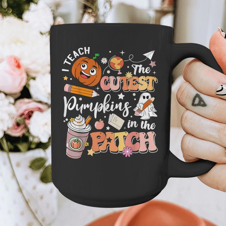 I Teach The Cutest Pumpkins In The Patch Halloween Teacher Graphic Print Coffee Mug, funny design I Teach The Cutest Pumpkins In The Patch Halloween Teacher Graphic Print Coffee Mug, funny design