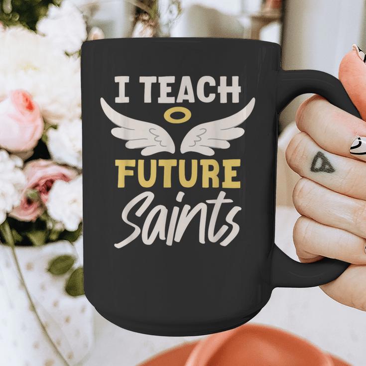 I Teach Future Saints Catholic Educator Teacher Graphic Print Coffee Mug, Future Teacher Gifts, funny design I Teach Future Saints Catholic Educator Teacher Graphic Print Coffee Mug, Future Teacher Gifts, funny design