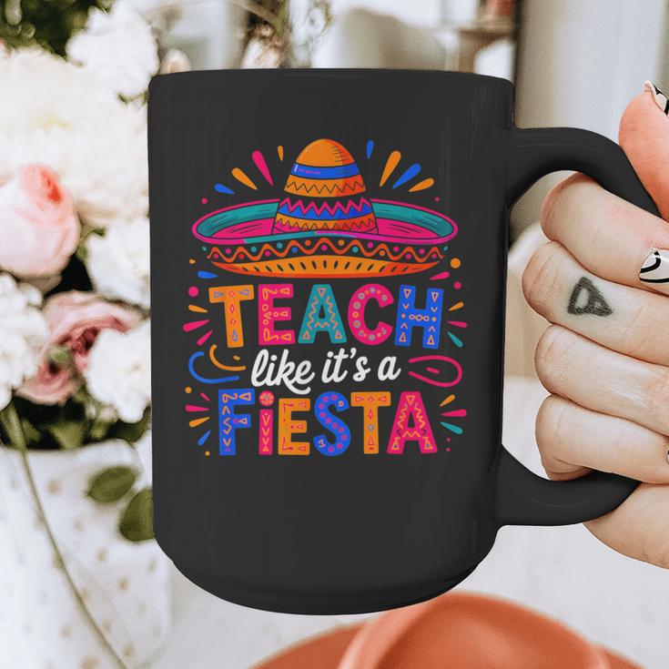 Teach Like It'S A Fiesta Teachers Sombrero Cinco De Mayo Graphic Print Coffee Mug, funny design Teach Like It'S A Fiesta Teachers Sombrero Cinco De Mayo Graphic Print Coffee Mug, funny design