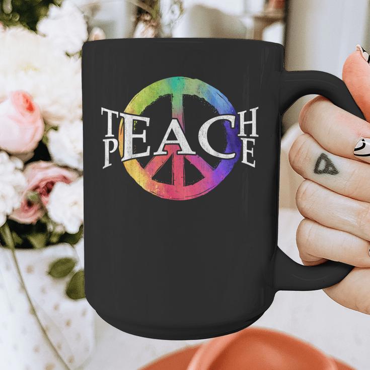 Teach Peace For Teachers And Educators Counselor Graphic Print Coffee Mug, funny design Teach Peace For Teachers And Educators Counselor Graphic Print Coffee Mug, funny design