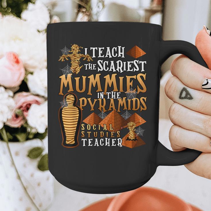 Teach The Scariest Mummies Halloween Social Studies Teacher Men Women Graphic Print Coffee Mug, funny design Teach The Scariest Mummies Halloween Social Studies Teacher Men Women Graphic Print Coffee Mug, funny design