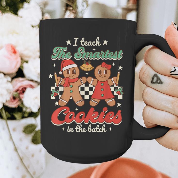 I Teach The Smartest Cookies In The Batch Teacher Christmas For Men Women Kids Graphic Print Coffee Mug, funny design