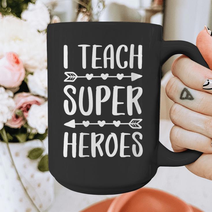 I Teach Superheroes Shirt Men Women School Teacher Graphic Print Coffee Mug, funny design
