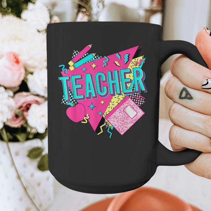 Teacher 90s Retro Colorful Teacher Of The 90s Back To School Graphic Print Coffee Mug, 90s Teacher Gifts, funny design Teacher 90s Retro Colorful Teacher Of The 90s Back To School Graphic Print Coffee Mug, 90s Teacher Gifts, funny design