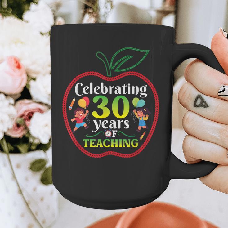 Teacher Celebrating 30 Years Of Teaching Students School Graphic Print Coffee Mug, funny design