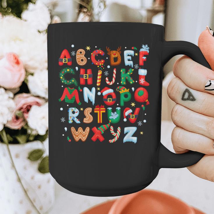 Teacher Christmas Alphabet Back To School Holiday Learning Graphic Print Coffee Mug, funny design Teacher Christmas Alphabet Back To School Holiday Learning Graphic Print Coffee Mug, funny design