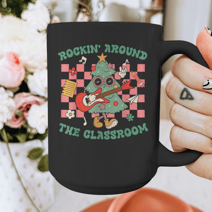 Teacher Christmas Rockin' Around The Classroom Men Women Kids Graphic Print Coffee Mug, funny design Teacher Christmas Rockin' Around The Classroom Men Women Kids Graphic Print Coffee Mug, funny design
