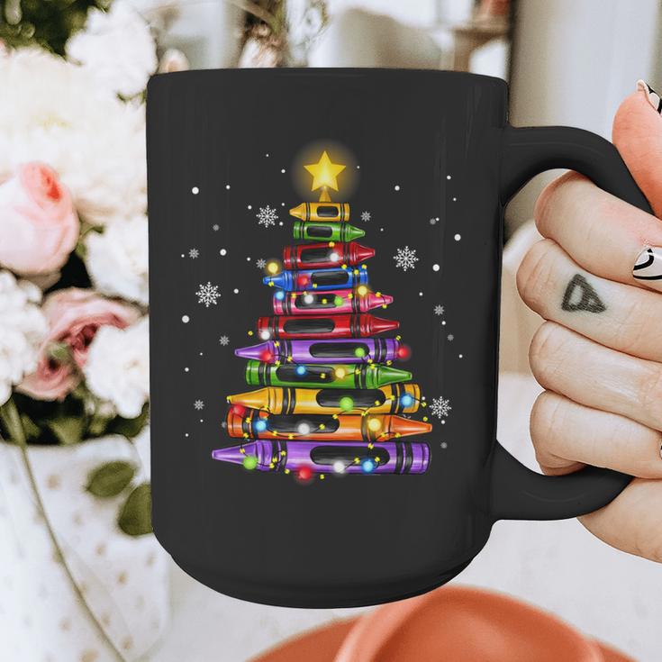 Teacher Crayon Christmas Tree Lights Student School Xmas Graphic Print Coffee Mug, funny design Teacher Crayon Christmas Tree Lights Student School Xmas Graphic Print Coffee Mug, funny design