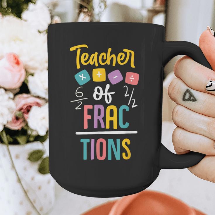Teacher Of Fractions For Math Teacher Graphic Print Coffee Mug, funny design