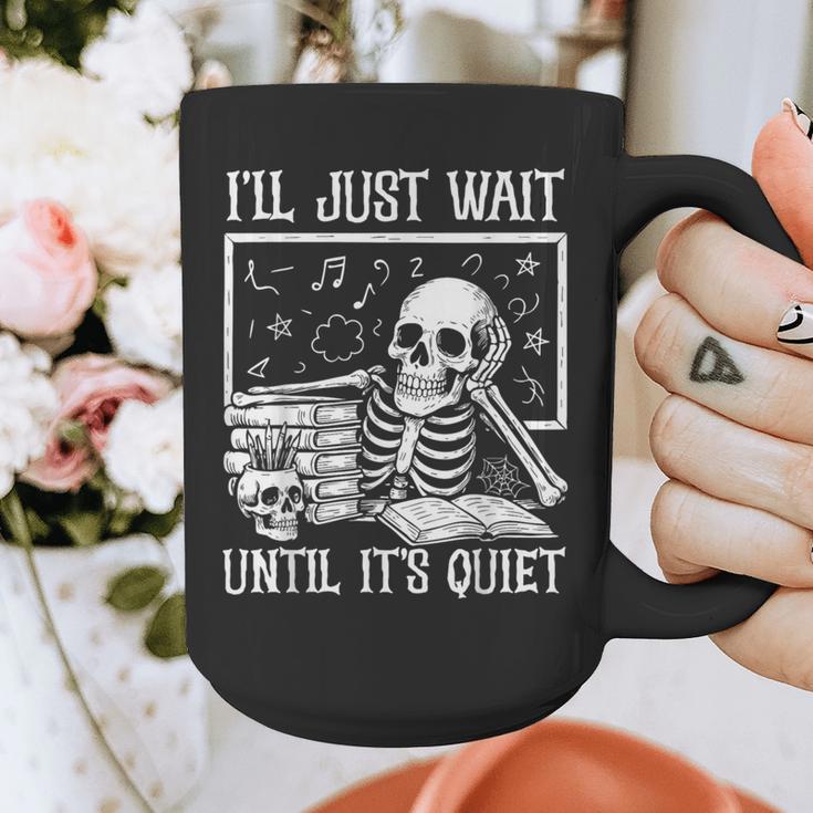 Teacher Halloween Shirt I'Ll Just Wait Until It's Quiet Graphic Print Coffee Mug, funny design