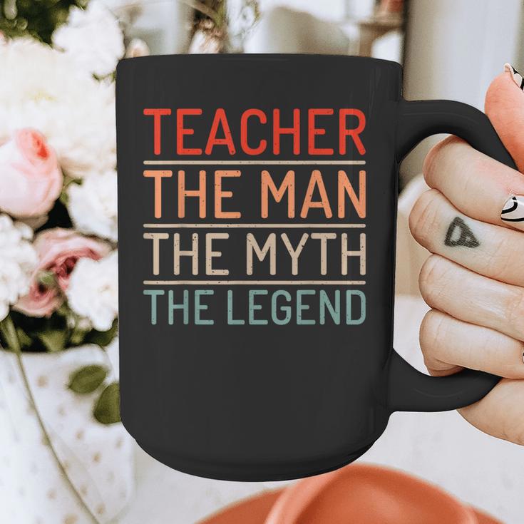 Teacher The Man The Myth The Legend School Holiday Teacher Graphic Print Coffee Mug, funny design Teacher The Man The Myth The Legend School Holiday Teacher Graphic Print Coffee Mug, funny design