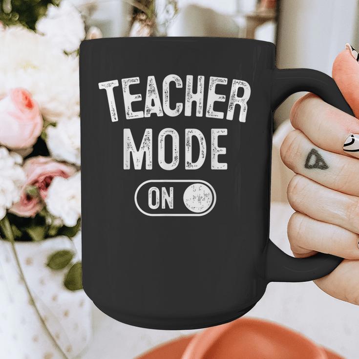 Teacher Mode On School Education Educator Graphic Print Coffee Mug, funny design