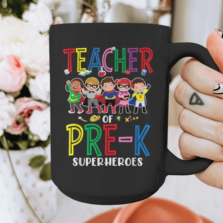 Teacher Of Pre K Superheroes Teacher New School Year Men Women Graphic Print Coffee Mug, funny design Teacher Of Pre K Superheroes Teacher New School Year Men Women Graphic Print Coffee Mug, funny design