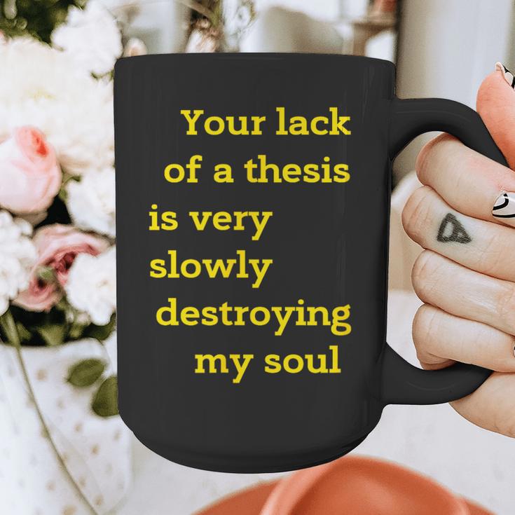 Teacher Or Professor Essay Thesis Writing Joke For Men Women Graphic Print Coffee Mug, Writing Teacher Gifts, funny design