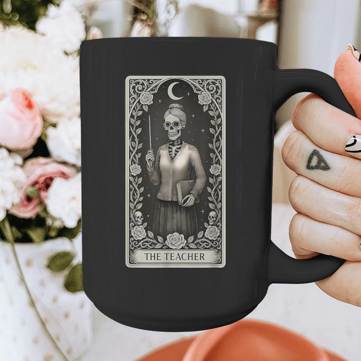 The Teacher Skeleton Tarot Card Graphic Print Coffee Mug, funny design The Teacher Skeleton Tarot Card Graphic Print Coffee Mug, funny design