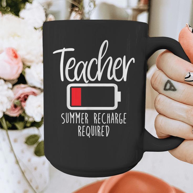 Teacher Summer Recharge Required Last Day School Women Graphic Print Coffee Mug, funny design Teacher Summer Recharge Required Last Day School Women Graphic Print Coffee Mug, funny design