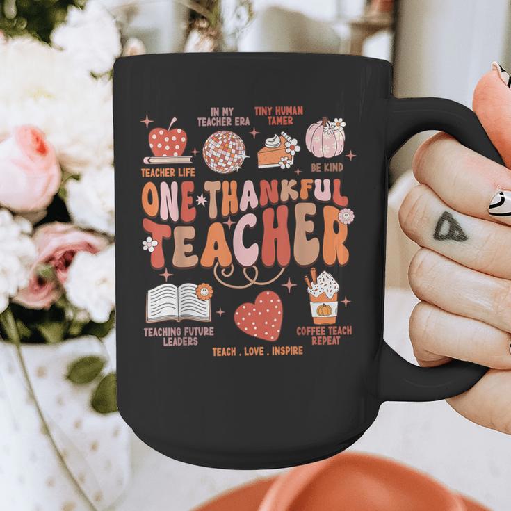 Teacher Thanksgiving Shirt Women One Thankful Teacher Fall Graphic Print Coffee Mug, funny design Teacher Thanksgiving Shirt Women One Thankful Teacher Fall Graphic Print Coffee Mug, funny design